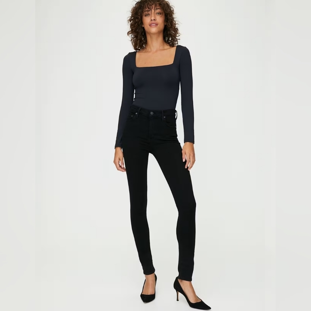 NWT Citizen of Humanity Rocket Higj Rise Skinny velvet pants Midnight blue
